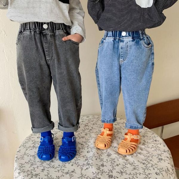 2021 new arrival girls boys denim long pants spring fashion kids jean pants 2-7 years yx424, Blue
2021 new arrival girls boys denim long pants spring fashion kids jean pants 2-7 years yx424, Blue