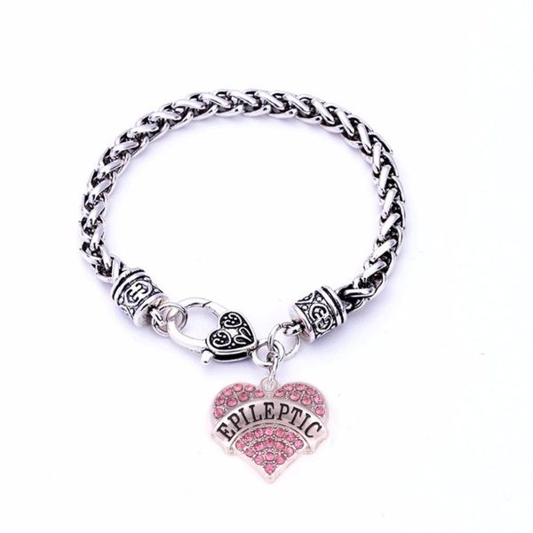 charm bracelets epileptic awareness alert crystal heart silver plated with 20cm wheat chain lobster claw bracelet sign jewelry, Golden;silver
charm bracelets epileptic awareness alert crystal heart silver plated with 20cm wheat chain lobster claw bracelet sign jewelry, Golden;silver