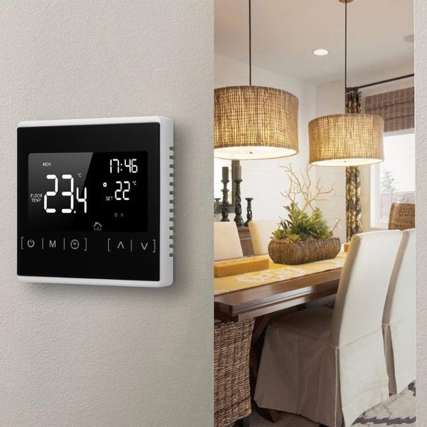 smart home control lcd touchscreen thermostat for programmable electric floor heating system water thermoregulator temperature
smart home control lcd touchscreen thermostat for programmable electric floor heating system water thermoregulator temperature
