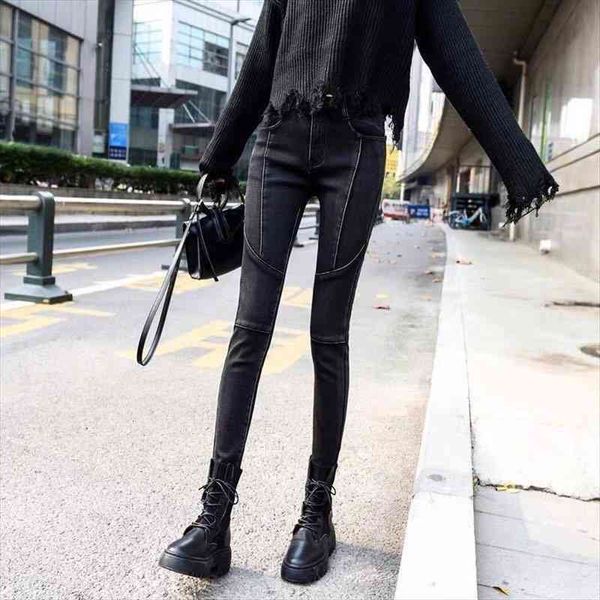 black spring and summer high-waisted women jeans korean pants slim all-match pencil with small feet ropa mujer, Blue
black spring and summer high-waisted women jeans korean pants slim all-match pencil with small feet ropa mujer, Blue