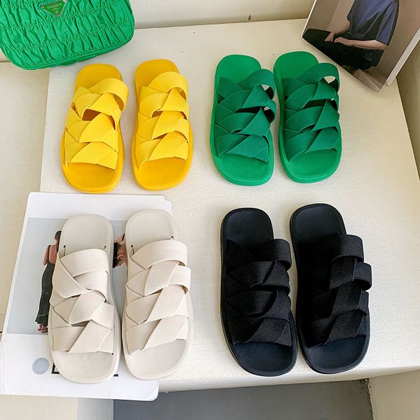 luxury slippers slipper's summer 2021 flat bottom fashion knitting lazy beach two wear net red sandals, Black
luxury slippers slipper's summer 2021 flat bottom fashion knitting lazy beach two wear net red sandals, Black
