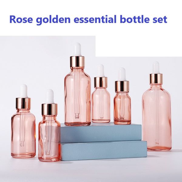 new spot 5-100ml rose gold essential oil bottle essence liquid sub-bottling 30ml cherry blossom powder dropper
new spot 5-100ml rose gold essential oil bottle essence liquid sub-bottling 30ml cherry blossom powder dropper