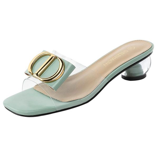 sandals metal decoration slippers wear out 2021 summer small size 31-34 thick heel transparent crystal sandal female, Black
sandals metal decoration slippers wear out 2021 summer small size 31-34 thick heel transparent crystal sandal female, Black