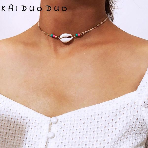 pendant necklaces natural stone hand-made clavicle chain fashion beach party jewelry retro simple shell choker necklace charming female, Silver
pendant necklaces natural stone hand-made clavicle chain fashion beach party jewelry retro simple shell choker necklace charming female, Silver