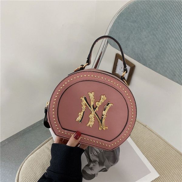 bag women's 2021 fashion small round single shoulder messenger pearl nail buckle pu street trend s
bag women's 2021 fashion small round single shoulder messenger pearl nail buckle pu street trend s