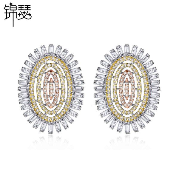 jewelry charm stud xinyu earrings copper inlaid 3a zircon creative korean fashion banquet women's gift, Golden
jewelry charm stud xinyu earrings copper inlaid 3a zircon creative korean fashion banquet women's gift, Golden