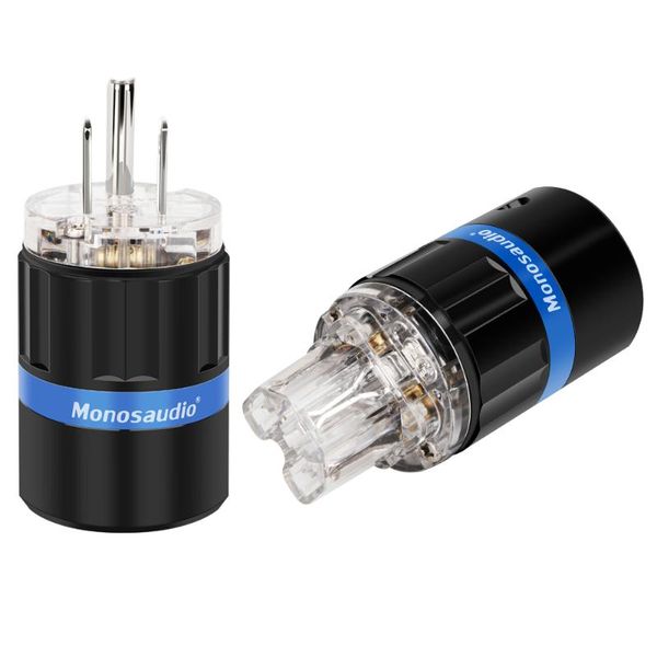 smart power plugs monosaudio m105r/f105r 99.998% rhodium plated pure copper hifi us plug audio iec female connector
smart power plugs monosaudio m105r/f105r 99.998% rhodium plated pure copper hifi us plug audio iec female connector