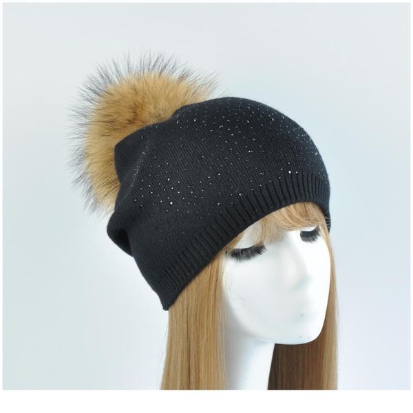 women autumn rhinestone hats natural raccoon fur beanies winter warm caps fashion real fur pom pom ha jllzbk
women autumn rhinestone hats natural raccoon fur beanies winter warm caps fashion real fur pom pom ha jllzbk