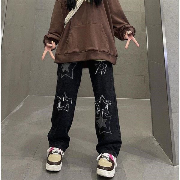 women's jeans american street style pants children's national fashion large size fat mm hip hop loose straight tube wide leg, Blue
women's jeans american street style pants children's national fashion large size fat mm hip hop loose straight tube wide leg, Blue