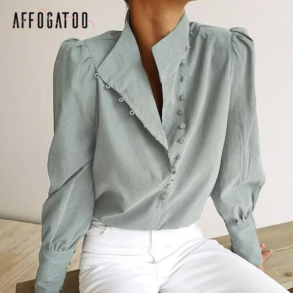 women's blouses & shirts affogatoo casual stand collar white shirt long sleeve button comfortable fit office high street spring autumn
women's blouses & shirts affogatoo casual stand collar white shirt long sleeve button comfortable fit office high street spring autumn