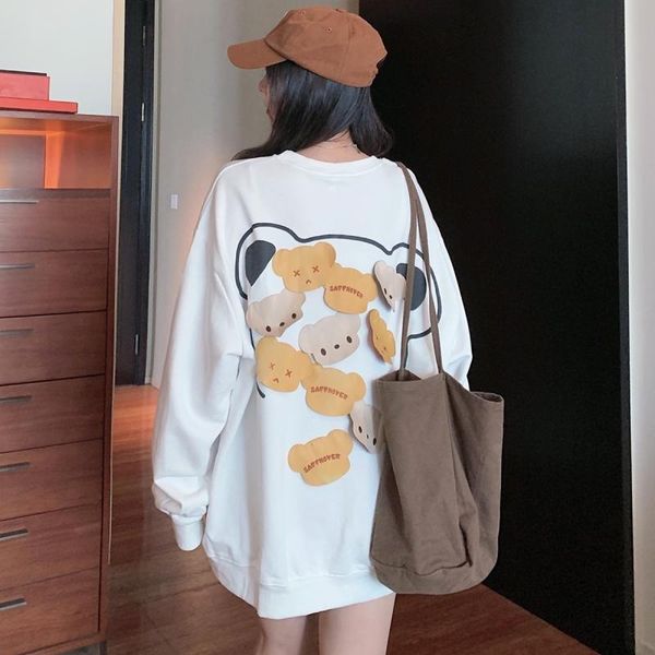 women's hoodies & sweatshirts 2021 autumn thin sweatshirt cartoon round neck loose long sleeve hoodie, Black
women's hoodies & sweatshirts 2021 autumn thin sweatshirt cartoon round neck loose long sleeve hoodie, Black