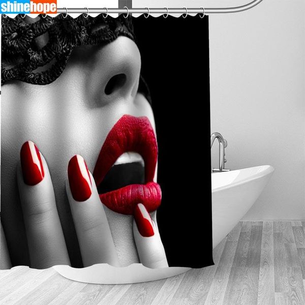 shower curtains custom red lips modern curtain with hooks bathroom waterproof polyester fabric
shower curtains custom red lips modern curtain with hooks bathroom waterproof polyester fabric