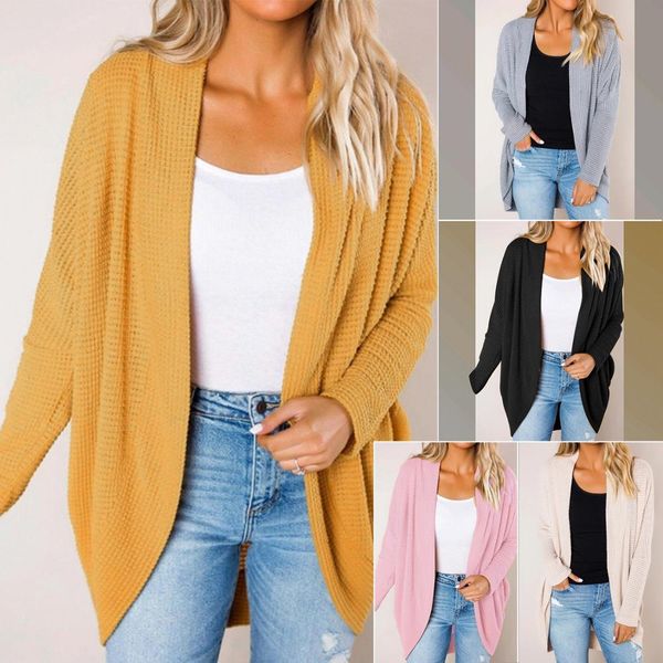 2021 new fashion solid sweater loose street long sleeve casual cardigan jacket autumn/winter knit women's wear 9pw6, White;black
2021 new fashion solid sweater loose street long sleeve casual cardigan jacket autumn/winter knit women's wear 9pw6, White;black