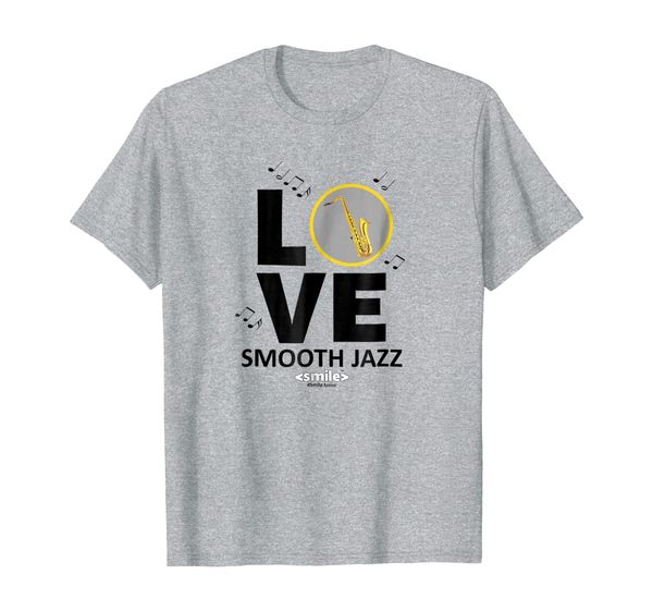 jazz music (smooth) t-shirt plus music notes saxophone, White;black 
jazz music (smooth) t-shirt plus music notes saxophone, White;black