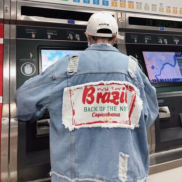 men's jackets zogaa men's denim jacket spring autumn cool streetwear hole cowboy jean coats casual loose solid letter outwear boy, Black;brown
men's jackets zogaa men's denim jacket spring autumn cool streetwear hole cowboy jean coats casual loose solid letter outwear boy, Black;brown