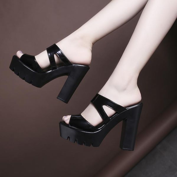 slippers 12cm red high-heeled platform female 2021 summer fashion thick with large size outdoor fish mouth, Black
slippers 12cm red high-heeled platform female 2021 summer fashion thick with large size outdoor fish mouth, Black