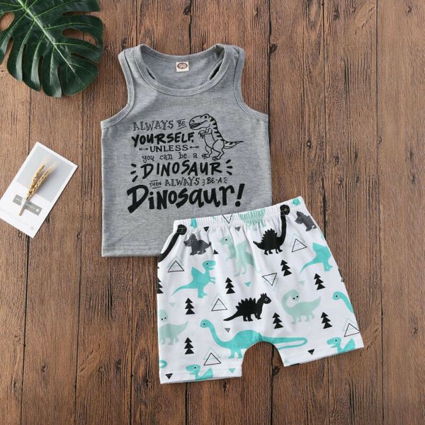 1-4t 2pcs toddler kid baby boys clothes set summer dinosaur tank t-shirt shorts pants suit beach cute outfit set, White
1-4t 2pcs toddler kid baby boys clothes set summer dinosaur tank t-shirt shorts pants suit beach cute outfit set, White