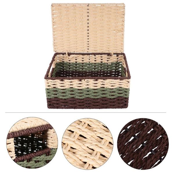 multipurpose woven storage basket toy sundries storage organizer case with lid
multipurpose woven storage basket toy sundries storage organizer case with lid