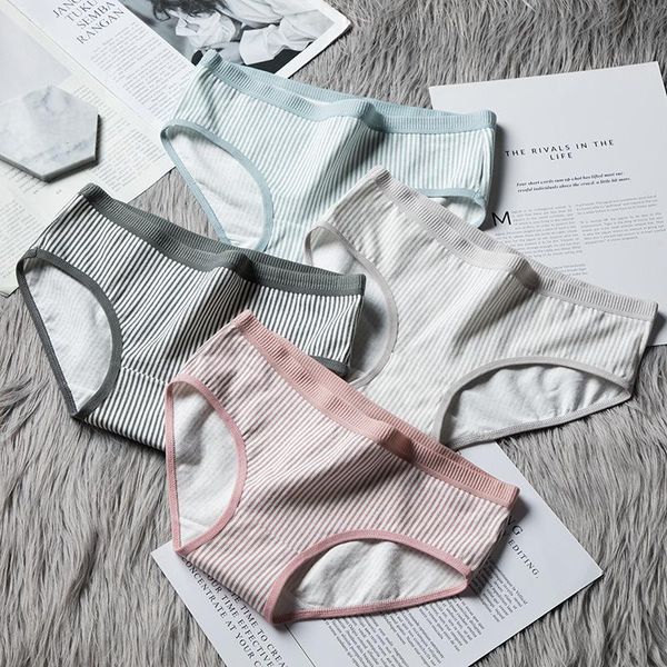 women's panties underwear women 's cotton mid waist girl cute japanese style breifs breathable thin striped, Black;pink
women's panties underwear women 's cotton mid waist girl cute japanese style breifs breathable thin striped, Black;pink