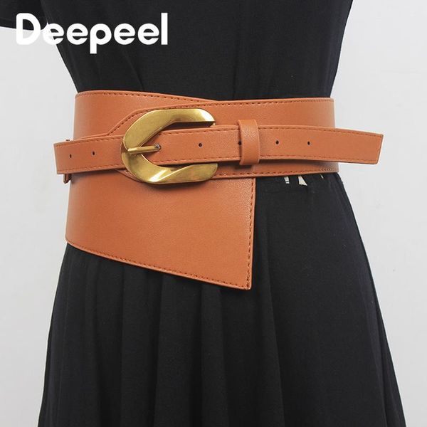belts deepeel 1pc 2.3-13.5*130cm women's leather waistband adjustable cummerbunds fashion corset female decorative luxury wide belt, Black;brown
belts deepeel 1pc 2.3-13.5*130cm women's leather waistband adjustable cummerbunds fashion corset female decorative luxury wide belt, Black;brown