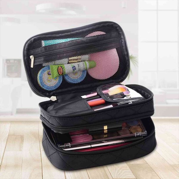 ladies cosmetic double waterproof travel bag storage beautician multi function rhombus
ladies cosmetic double waterproof travel bag storage beautician multi function rhombus