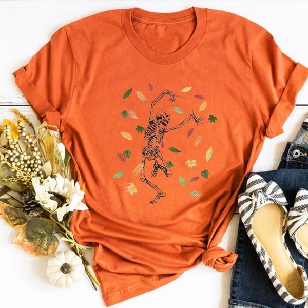 women's t-shirt skeleton shirt dancing woman tshirts cute halloween fall tees streetwear women funny ladies print, White
women's t-shirt skeleton shirt dancing woman tshirts cute halloween fall tees streetwear women funny ladies print, White