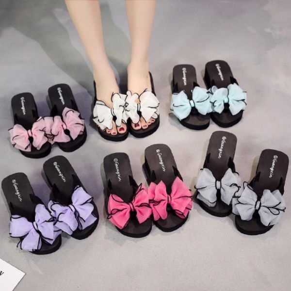 slippers 2021 arrival women's summer wedge fashion beach bow soft bottom women flip flops, Black
slippers 2021 arrival women's summer wedge fashion beach bow soft bottom women flip flops, Black