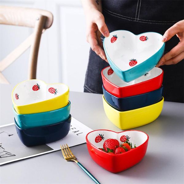 bowls ceramic heart-shaped hand-painted strawberry dessert cake bowl kitchen tableware cute rice salad fruit oven baking
bowls ceramic heart-shaped hand-painted strawberry dessert cake bowl kitchen tableware cute rice salad fruit oven baking
