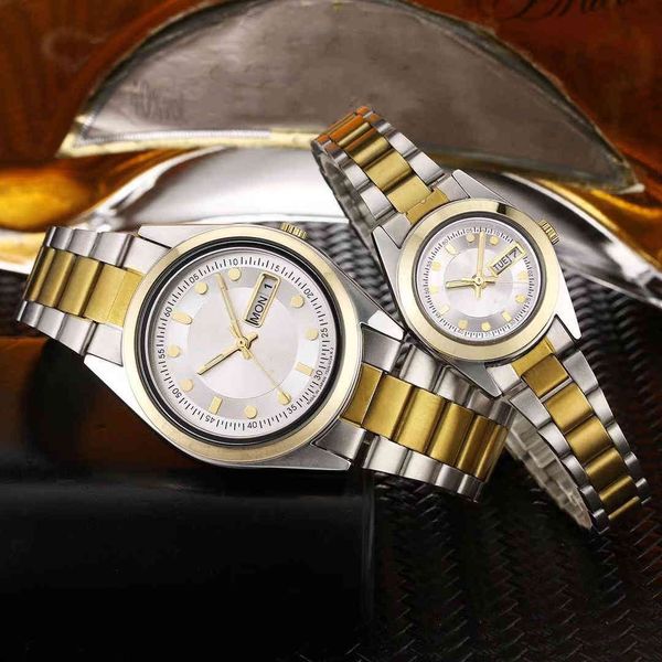 classic three-pin quartz watch fashion couples watch one for men and one for women gold steel strap style shell monttre luxury, Slivery;brown
classic three-pin quartz watch fashion couples watch one for men and one for women gold steel strap style shell monttre luxury, Slivery;brown