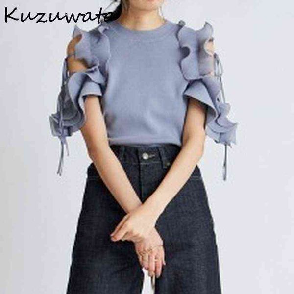 kuzuwata elegant ruffles patch shoulder strapless blouse women o neck flare short sleeve work style ol solid shirt simple y1110, White;black
kuzuwata elegant ruffles patch shoulder strapless blouse women o neck flare short sleeve work style ol solid shirt simple y1110, White;black