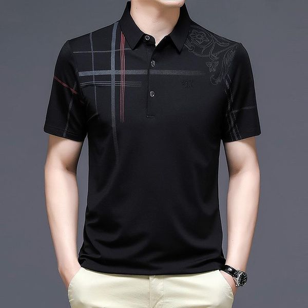 men's polos summer new fashion short sleeved t-shirt 2022 korean lapel business casual half sleeved polo shirt, White;black
men's polos summer new fashion short sleeved t-shirt 2022 korean lapel business casual half sleeved polo shirt, White;black