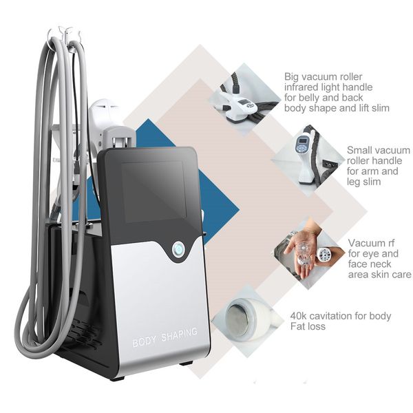 5 in 1 vacuum cavitation system roller massage cellulite slimming rf skin tightening wrinkle removal fat burning face lifting beauty machine
5 in 1 vacuum cavitation system roller massage cellulite slimming rf skin tightening wrinkle removal fat burning face lifting beauty machine