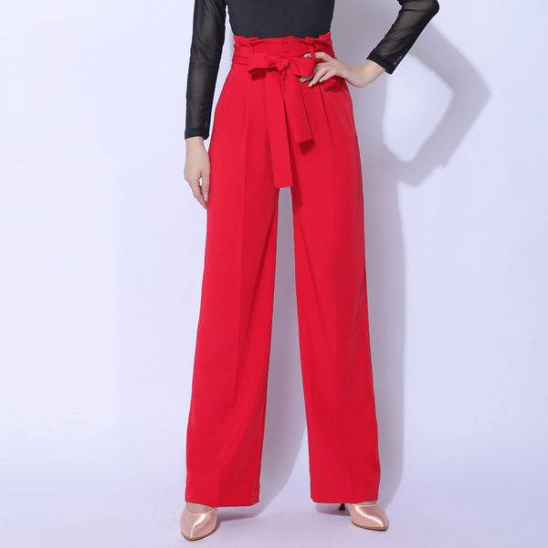 latin dance costume training pants women modern ballroom dance trousers tango dress waltz competition long pants vdb2388, Black;red
latin dance costume training pants women modern ballroom dance trousers tango dress waltz competition long pants vdb2388, Black;red