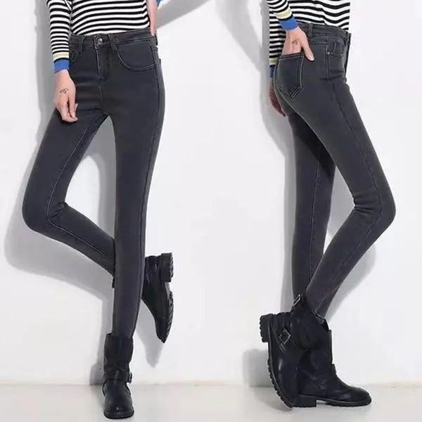 women's jeans winter plus size slim advanced stretch denim pants thick warm plus-velvet fleece pencil women trousers mujer y399, Blue
women's jeans winter plus size slim advanced stretch denim pants thick warm plus-velvet fleece pencil women trousers mujer y399, Blue