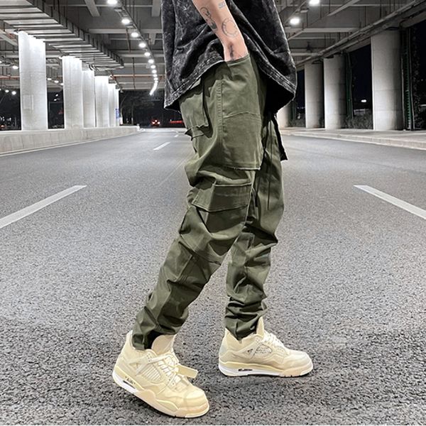 new 2021 high street drawstring multi-pockets cargo pants mens straight loose casual overalls harajuku oversize baggy trousers 5e6s, Black
new 2021 high street drawstring multi-pockets cargo pants mens straight loose casual overalls harajuku oversize baggy trousers 5e6s, Black