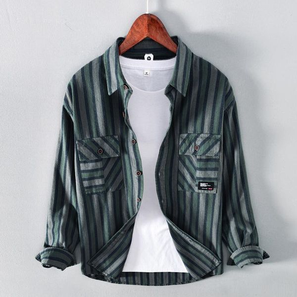 men's casual shirts mens long sleeve striped shirt autumn japanese fshion male pure cotton button down vintage clothing, White;black
men's casual shirts mens long sleeve striped shirt autumn japanese fshion male pure cotton button down vintage clothing, White;black