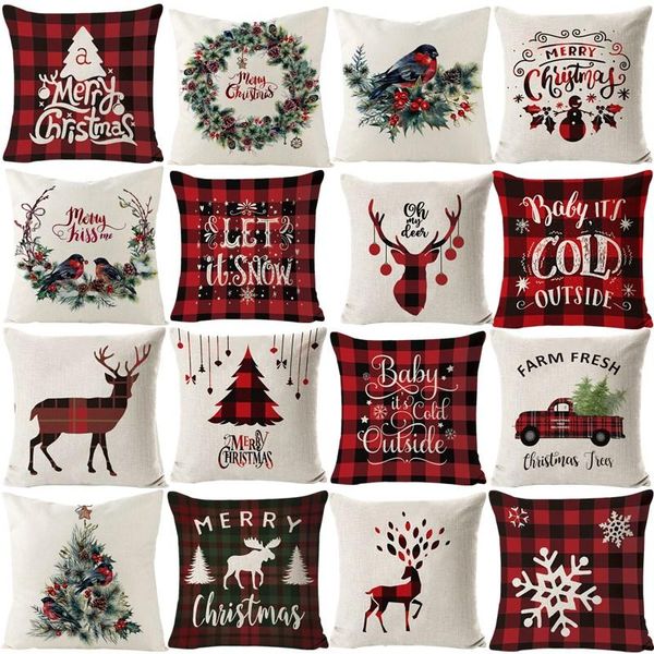 cushion/decorative pillow 2021 christmas cushion cover flower bird cotton linen sofa covers home decor merry 45*45 wreath tree pillowcase
cushion/decorative pillow 2021 christmas cushion cover flower bird cotton linen sofa covers home decor merry 45*45 wreath tree pillowcase