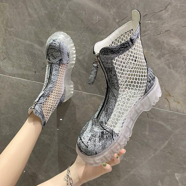 dress shoes hollow out sandals women fashion simple transparent jelly bottom chimney boots special, Black
dress shoes hollow out sandals women fashion simple transparent jelly bottom chimney boots special, Black