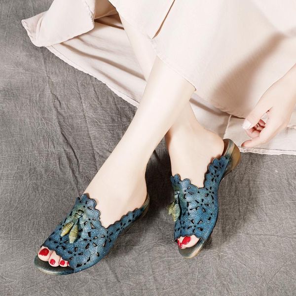 slippers women leather low heels summer shoes for peep toe embroidery genuine retro handmade brand, Black
slippers women leather low heels summer shoes for peep toe embroidery genuine retro handmade brand, Black