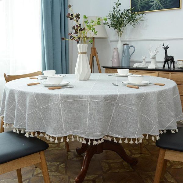 table cloth modern small fresh plaid cotton linen tablecloth living room coffee round tassel home dining mat
table cloth modern small fresh plaid cotton linen tablecloth living room coffee round tassel home dining mat