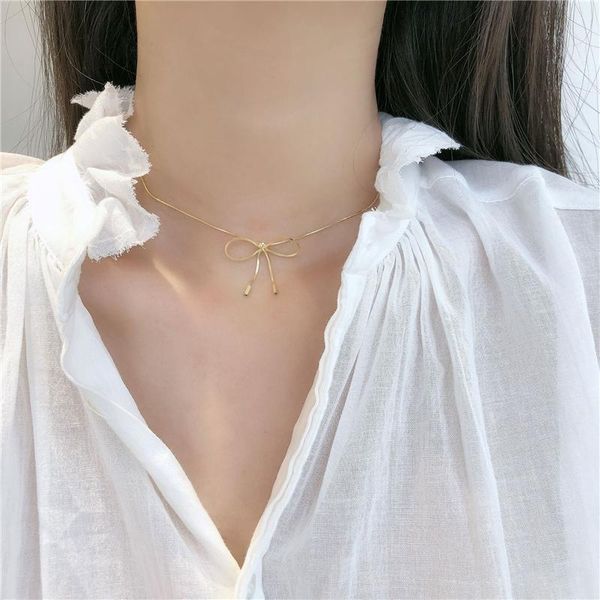 chains ckysee fashion s925 sterling silver bow-knot necklace choker sweet for women jewelry gift 2021
chains ckysee fashion s925 sterling silver bow-knot necklace choker sweet for women jewelry gift 2021