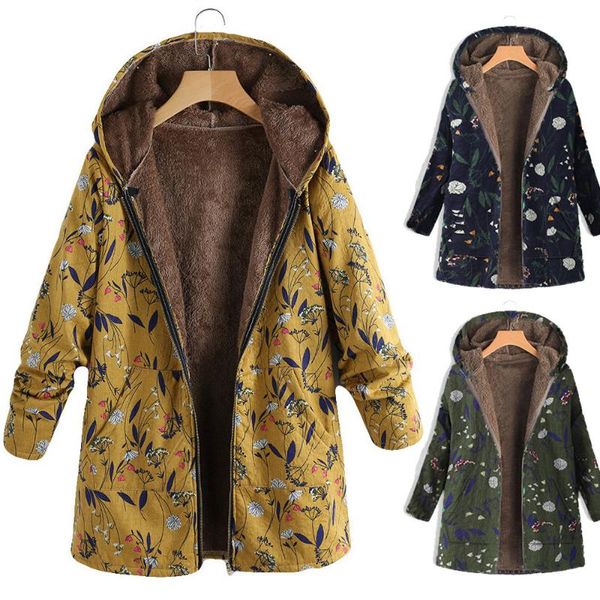 women's down & parkas winter jacket warm outwear floral print large size hooded pockets vintage oversize coats yellow 5xl, Black
women's down & parkas winter jacket warm outwear floral print large size hooded pockets vintage oversize coats yellow 5xl, Black