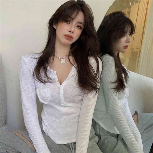 ice silk summer women cotton t shirt long sleeve white tee femme female slim deep v neck knitted fashion clothes 210529
ice silk summer women cotton t shirt long sleeve white tee femme female slim deep v neck knitted fashion clothes 210529