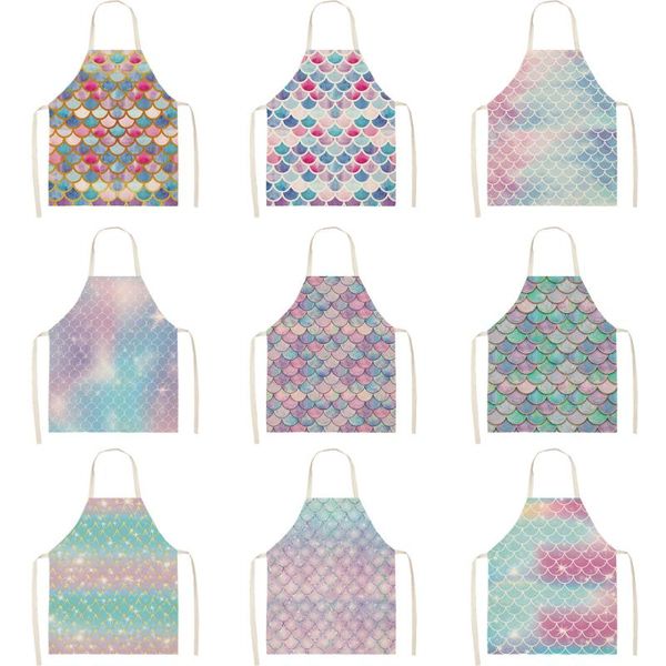 aprons color fish scales priinting women kitchen cooking oil-proof cotton linen antifouling chef apron 68*55cm 0162
aprons color fish scales priinting women kitchen cooking oil-proof cotton linen antifouling chef apron 68*55cm 0162