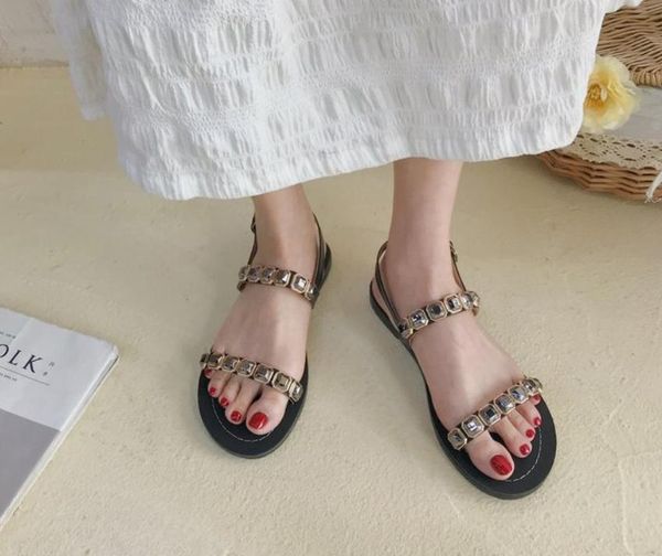 sandals comfortable women flat fashion casual wedges sweet ladies shoes elastic solid crystal for, Black
sandals comfortable women flat fashion casual wedges sweet ladies shoes elastic solid crystal for, Black