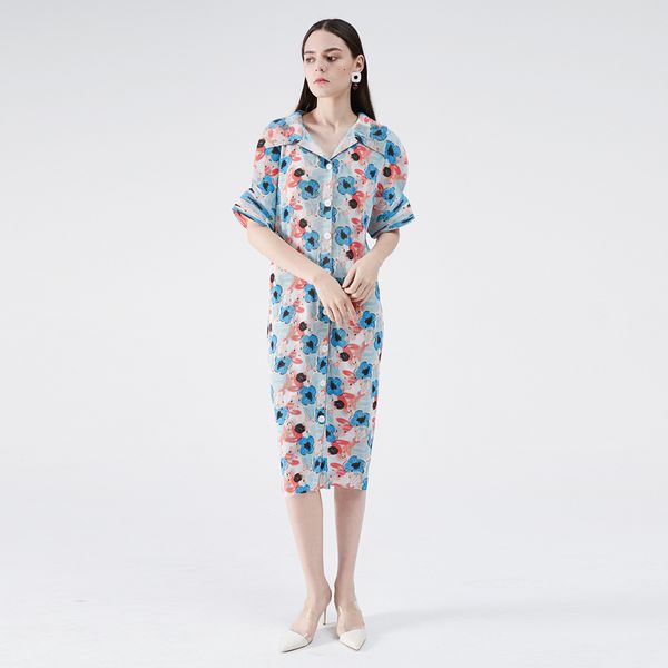 2021 new summer cardigan button print plus size women lapel flare sleeve pleated korea beach vintage l6vd, Black;gray
2021 new summer cardigan button print plus size women lapel flare sleeve pleated korea beach vintage l6vd, Black;gray
