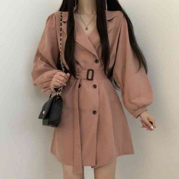 casual dresses girlish retro lapel double-breasted belt small lantern sleeve dress ocr2, Black;gray
casual dresses girlish retro lapel double-breasted belt small lantern sleeve dress ocr2, Black;gray