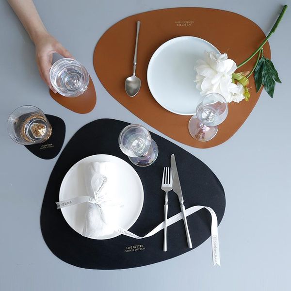 mats & pads nordic pu leather placemat washable non-slip table mat insulation decorative dining coasters home kitchen supplies
mats & pads nordic pu leather placemat washable non-slip table mat insulation decorative dining coasters home kitchen supplies