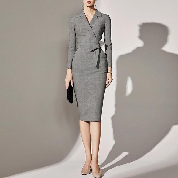 casual dresses autumn office dress women elegant long sleeve notched neck midi gray plaid work wear bussiness clothes for ladies, Black;gray
casual dresses autumn office dress women elegant long sleeve notched neck midi gray plaid work wear bussiness clothes for ladies, Black;gray
