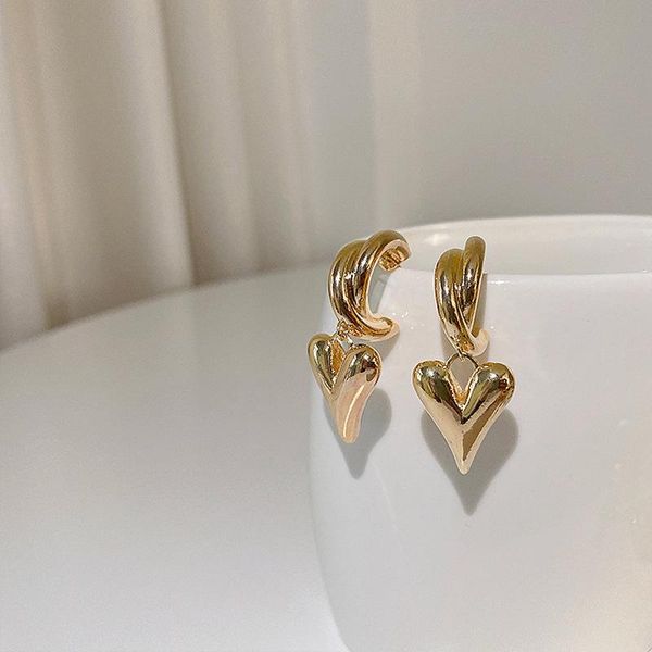 dangle & chandelier origin summer french vintage gold color love heart earring for women textured metallic c shape jewelry pendientes, Silver
dangle & chandelier origin summer french vintage gold color love heart earring for women textured metallic c shape jewelry pendientes, Silver